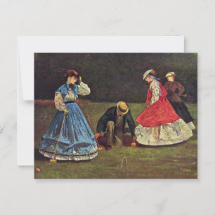 Carte Croquet Par Homer Winslow (Meilleure Qualité)