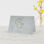 Carte croquis de canard (Fleur jaune)