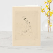 Carte Croquis de danse du Fandango 1923 - blanc (Fleur jaune)