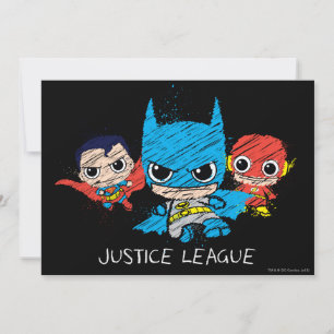 Carte Croquis de la Mini Justice League