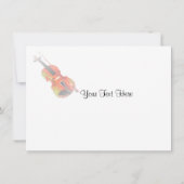 Carte Croquis de violon (Dos)