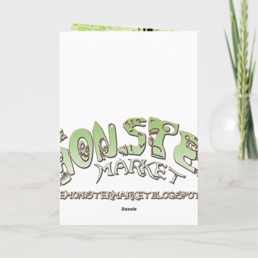 Carte Croquis Petit Monstre Vert (Dos)