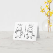 Carte Croquis T-Rex T-Pose (Fleur jaune)