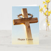 Carte Cross and Blue Sky Easter (Fleur jaune)