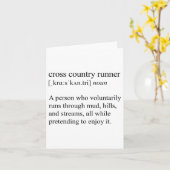 Carte Cross Country Runner Definition, Xc Running  (Fleur jaune)