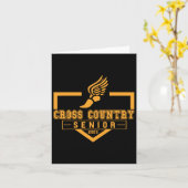 Carte Cross Country Senior Night Senior Graduation 2025 (Fleur jaune)