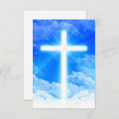 Carte Cross of Light Jesus Christ Customizable Christian (Devant / Derrière)