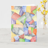 Carte Crosshatch Quilt I (Fleur jaune)