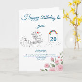 Carte Crossing the Bridge Forward, Birthday (Fleur jaune)