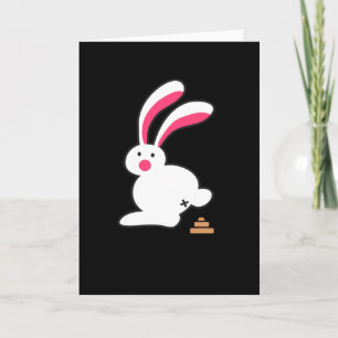 Carte Crottes de Lapin Drôle de Lapin Fun Petits Tas de