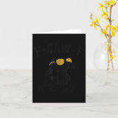 Carte Crow F-caw-f drôle (Fleur jaune)