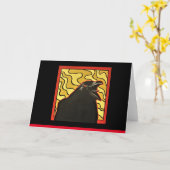 CARTE '' CROW MINUIT '' (Fleur jaune)