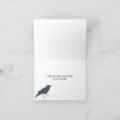 Carte Crow noir sur gris Personnalisé (Intérieur)