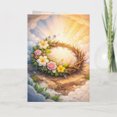Carte Crown of Thorns Vertical Folded Easter Card (Dos)