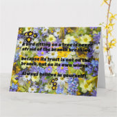 Carte Croyance Empath Citation d'encouragement positif (Fleur jaune)