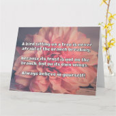 Carte Croyance Empath Citation d'encouragement positif (Fleur jaune)