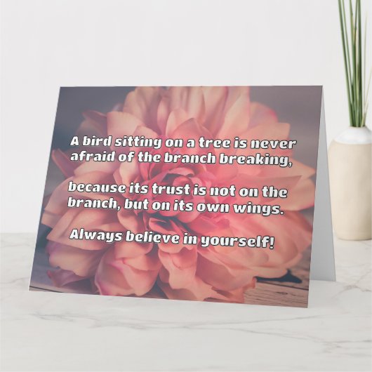 Carte Croyance Empath Citation d'encouragement positif (Devant)