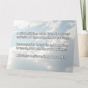Carte Croyance Empath Citation d'encouragement positif
