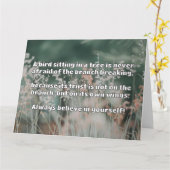Carte Croyance Empath Citation d'encouragement positif (Fleur jaune)