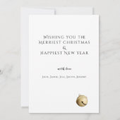 Carte CROYER simple avec Jingle Bell Noël (Dos)