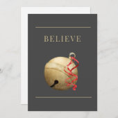 Carte CROYER simple avec Jingle Bell Noël (Devant / Derrière)