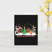 Carte Croyez Arbre de Noël Lumière Sensibilisation à l'a (Fleur jaune)