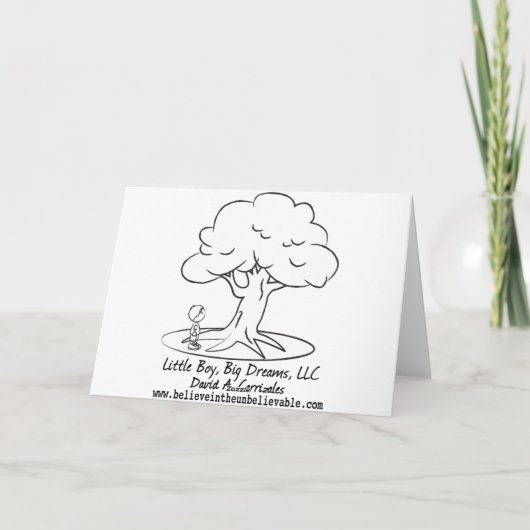 Carte Croyez en incroyable (Dos)