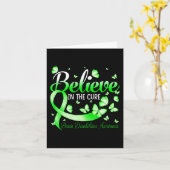 Carte Croyez En La Sensibilisation Aux Handicap Cerveau (Fleur jaune)