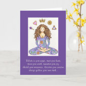 Carte "Croyez en votre magie" (Fleur jaune)