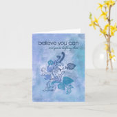 Carte Croyez que vous pouvez et vous êtes à mi-chemin là (Fleur jaune)