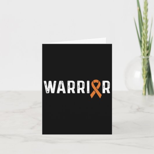 Carte Crps Sensibilisation Orange Ribbon Warrier (Devant)