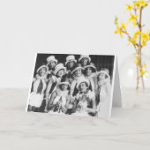 Carte Cru - bons amis faisant des souvenirs, (Fleur jaune)