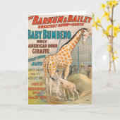 Carte Cru : cirque Barnum et Bailey - (Fleur jaune)