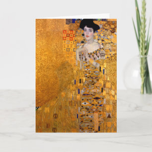 Carte Cru de portrait de Gustav Klimt "Adele"