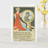 Carte Cru - le charme magique du miroir de Halloween, (Fleur jaune)