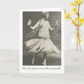 Carte Cru - ne laissez pas n'importe qui alourdissent (Fleur jaune)