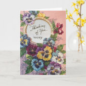 Carte Cru - pensant à vous aujourd'hui, (Fleur jaune)