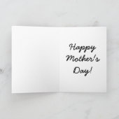 Carte Cru rose et muguet (Intérieur)