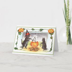 Carte Cru - un Halloween heureux,
