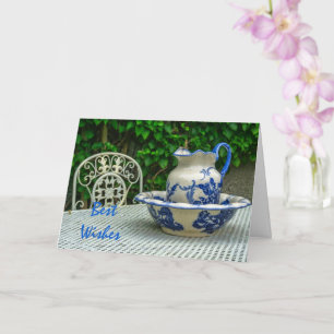 Carte Cruche et bassin vintage