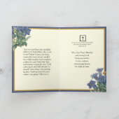 Carte Crucifix de sympathie des Écritures catholiques tr (Intérieur)