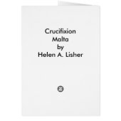Carte Crucifixion à Malte (Dos)