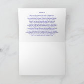 Carte Crucifixion du Christ avec le Saint-Esprit, poème (Intérieur)