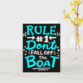 Carte Cruise Rule #1 Don't Fall Off The Boat  (Fleur jaune)