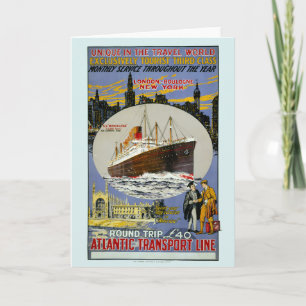 Carte Cruise Ship, New York Skyline & A London Street