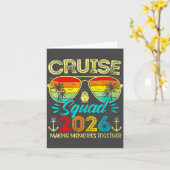 Carte Cruise Squad 2026 Family Group Matching Summer Vac (Fleur jaune)