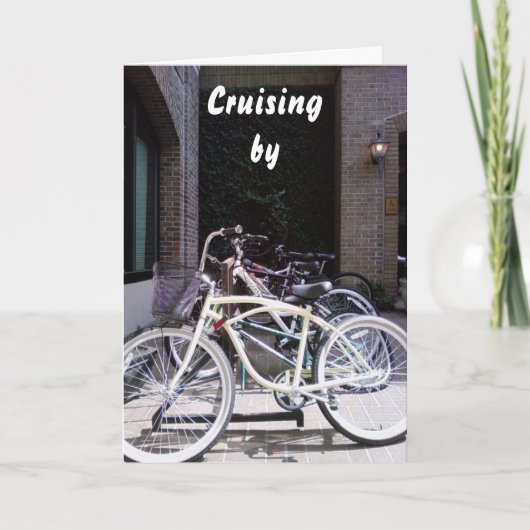 CARTE "CRUISING BY" OBTENEZ DE BONS SOUHAITS (Devant)