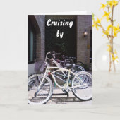 CARTE "CRUISING BY" OBTENEZ DE BONS SOUHAITS (Fleur jaune)