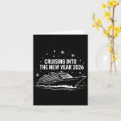 Carte Cruising Into 2026 New Years Eve Family Matching H (Fleur jaune)