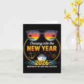 Carte Cruising Into 2026 New Years Eve Matching Family C (Fleur jaune)